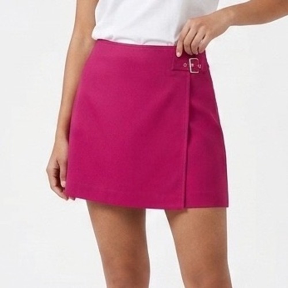 Pink Skort Womens 8 Mini Skirt Shorts Cotton Stretch